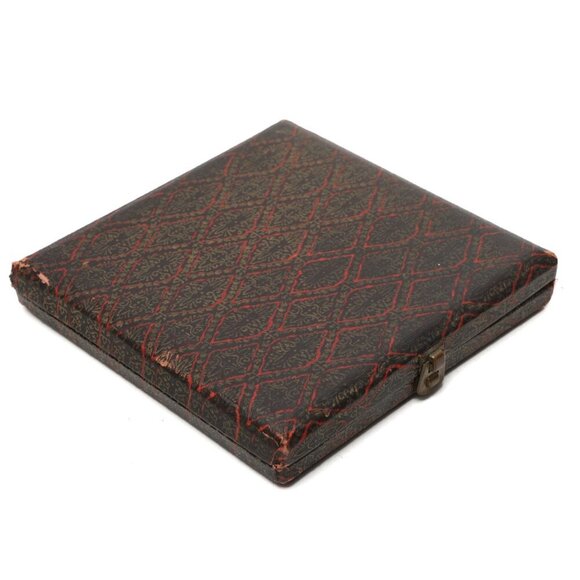 Vintage Win-El-Ware English Large Coasters Victorian Crinoline Pub x 6 with Case - Picture 14 of 14